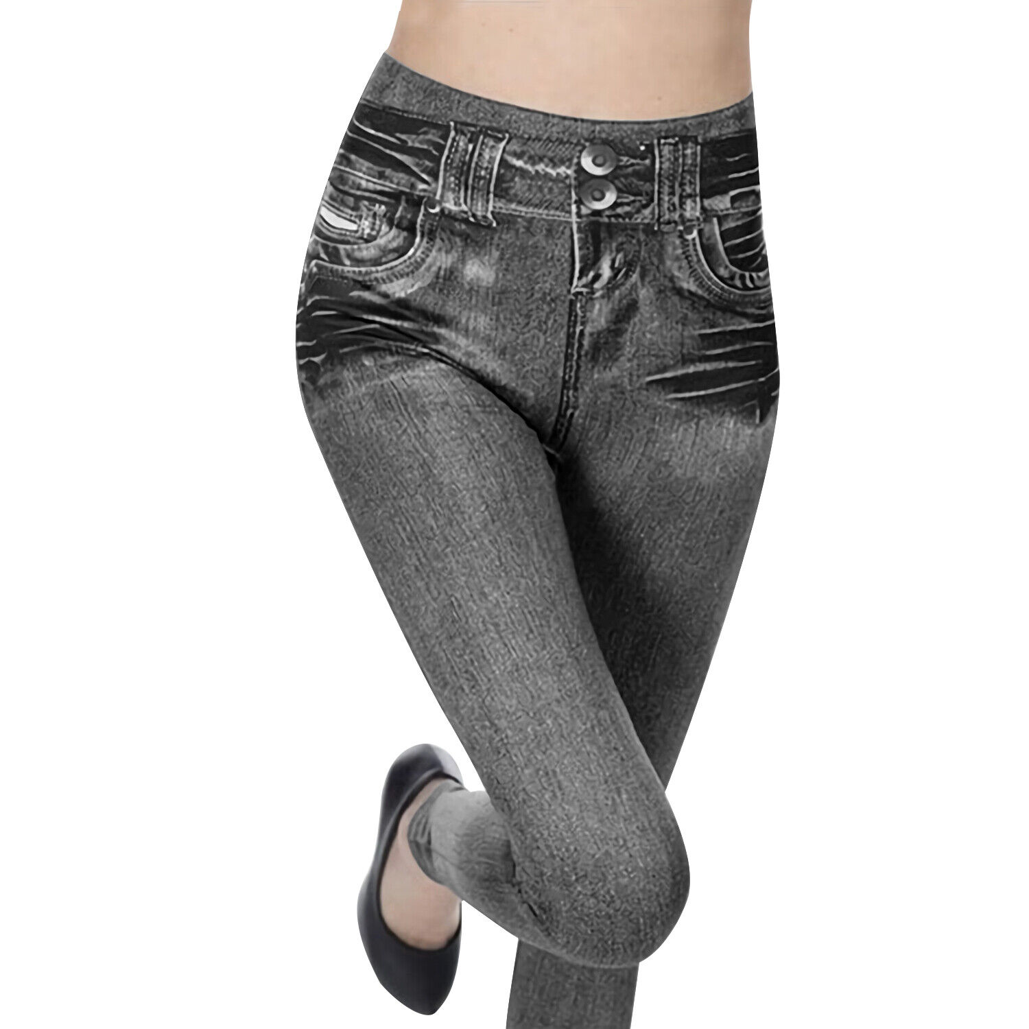 Aodrusa Women's Ripped Jeans - Distressed Skinny Pants With Drawstring Elastic Waist, Stretch Denim, Ankle Length