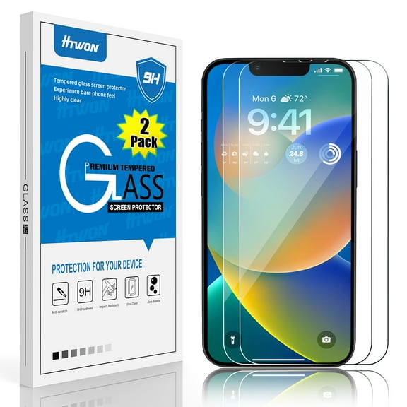 Liwarace for iPhone 14 Pro Max/14 Pro/14 Plus/14 HD Tempered Glass Screen Protector