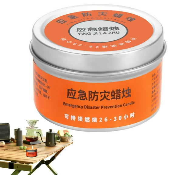 Liwnm Under $1 Emergency Candles 24 Hour Candles Long Burning Emergency Candles Disaster Candles for Home Outdoor Camping and Odorless Windproof and Water Resist for Decor A