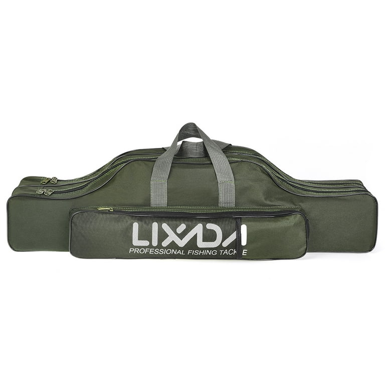 Lixada 100cm/130cm/150cm Bag Portable Folding Rod Reel Bag Pole Gear Tackle  Tool Carry Case Carrier Travel Bag Storage Bag Orga