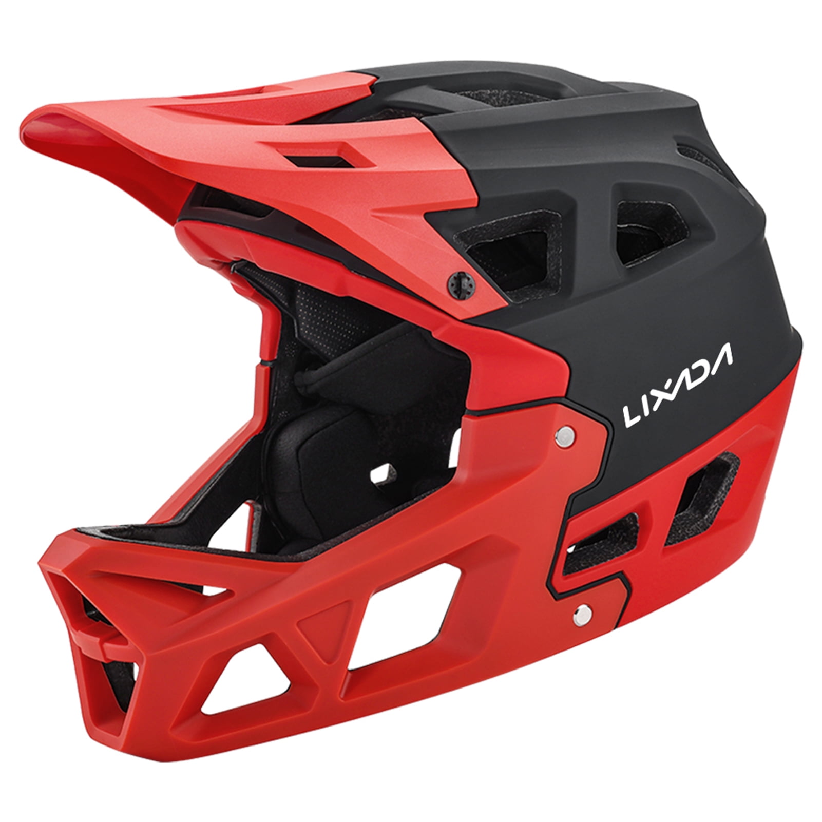 Lixada Adult Racing Downhill MTB Helmet for Mountain Bike, Full Face Mountain Bike Helmet with