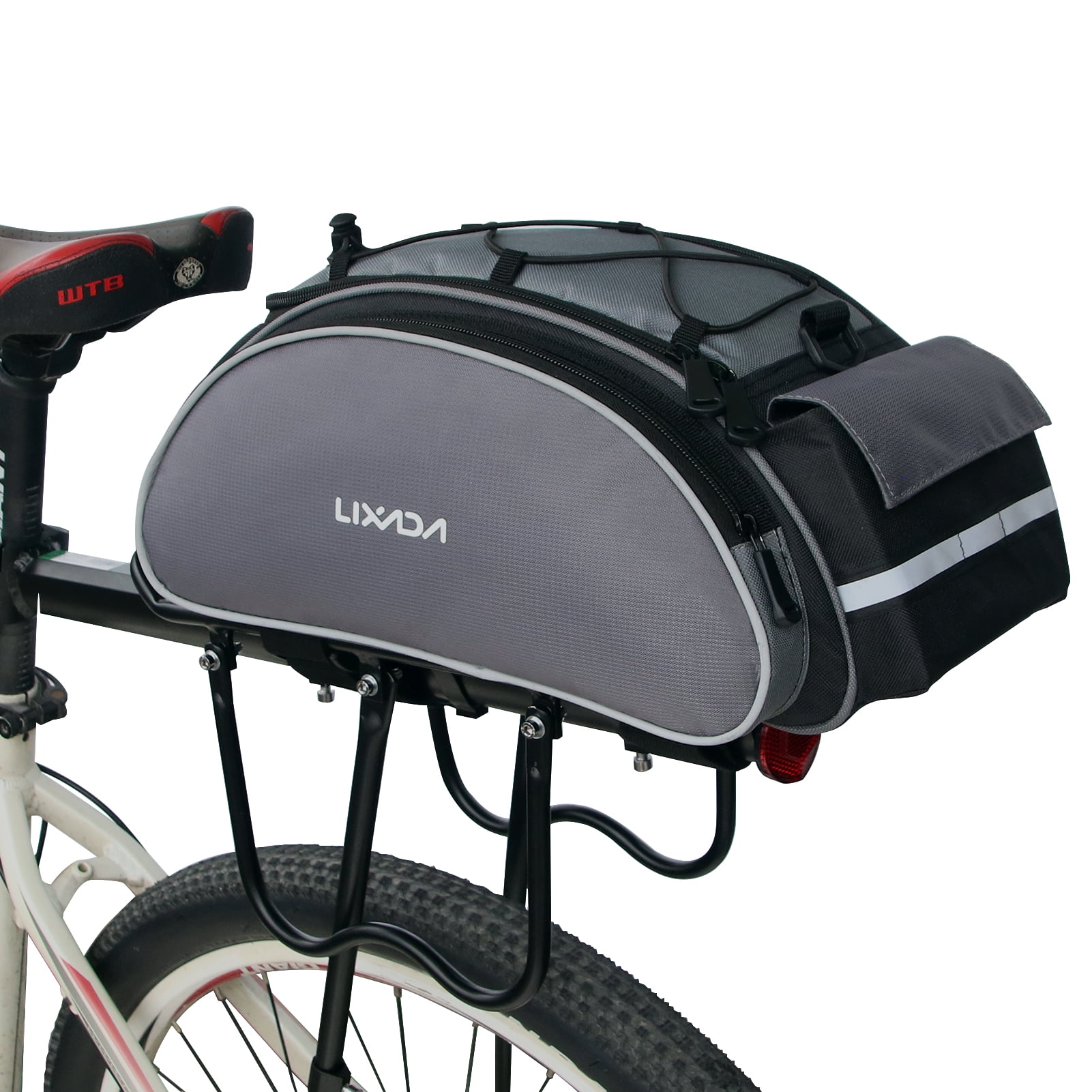 Lixada Bicycle Rack Bag 13L Multifunctional Bicycle Rear Seat Bag
