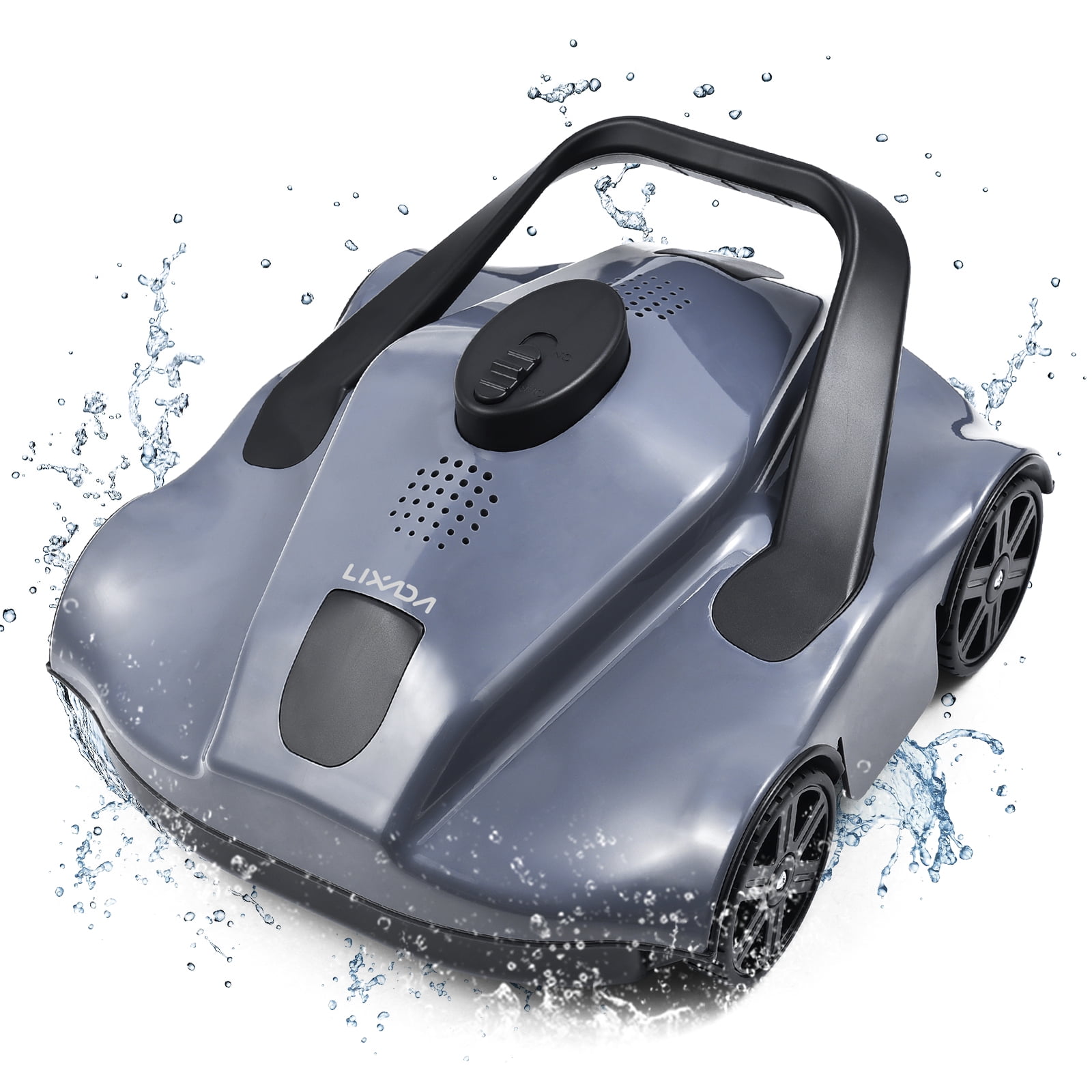 Lixada Cordless Robotic Automatic Pool Cleaner, Pool Vacuum for Above Ground Pools