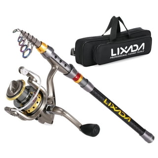 Portable Pen Shape Fishing Rod Telescopic Aluminum Alloy Fishing Pole +  Metal Fishing Reel Spinning Reel