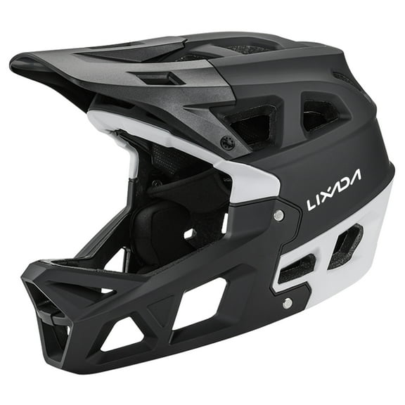 Lixada Full Face Mountain Bike Helmet for Adult MTB Racing, Safety headgear for Downhill