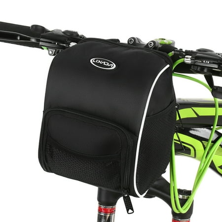 Lixada Handlebar Bag with Dual Zipper Closure, Perfect for Scooters and Electric Bikes