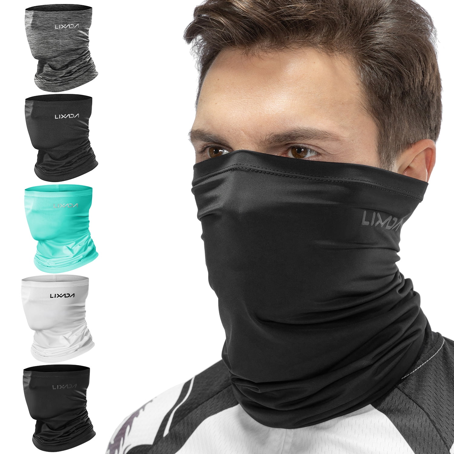 Lixada Ice Silk Tube Face Mask, Cooling Sun Cold Bandana