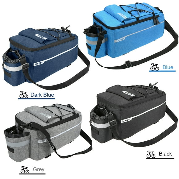 Lixada Insulated Trunk Cooler Bag Cycle Bicycle Rear Rack Storage Luggage Reflective MTB Bike Pannier Shoulder