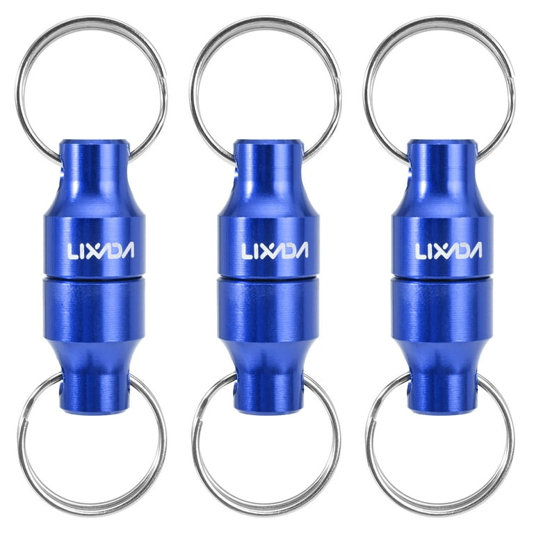 Lixada Magnetic Net Release Holder Clip - Easy Access and Quick Release for Fly Fishing Nets, Size: 3pcs, Blue