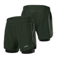 thumbnail image 1 of Lixada Men's 2-in-1 Running Shorts Quick Drying Breathable Active Training Exercise Jogging Cycling Shorts with Longer Liner, 1 of 7