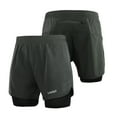 thumbnail image 1 of Lixada Men's 2-in-1 Running Shorts Quick Drying Breathable Active Training Exercise Jogging Cycling Shorts with Longer Liner, 1 of 8
