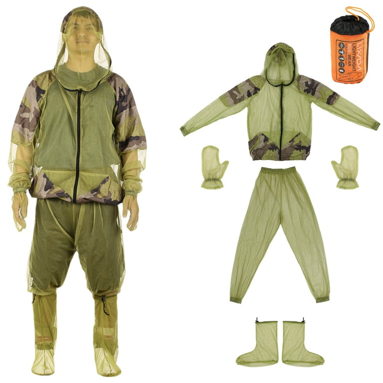 Lixada Outdoor Mosquito Repellent Suit Bug Jacket Mesh Hooded Suits Fishing Camping Jacket Insect Protective Mesh Shirt Gloves Pants Lixada Outdoor Mosquito Repellent Suit Bug Jacket Mesh Hooded Suits Fishing Camping Jacket Insect Protective Mesh Shirt Gloves Pants