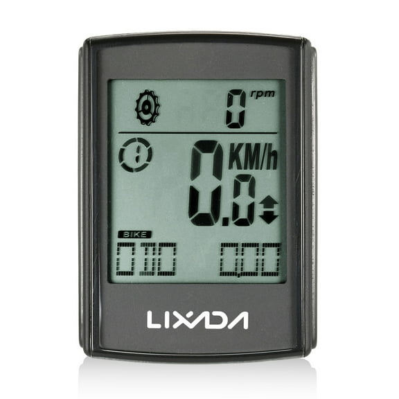 Lixada Multifunctional 2-in-1 Wireless LCD Cycling Computer Speed Cadence Water-resistant