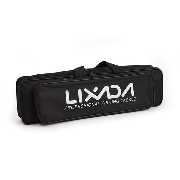 Lixada Portable Fishing Bag Case Fishing Rod and Reel Travel Carry Case Bag Carrier Fishing Pole Gear Tackle Storage Bag Bag Case Organizer