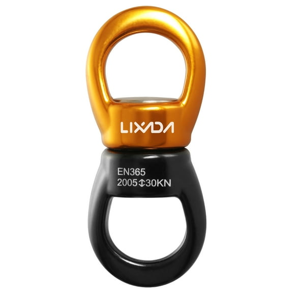 Lixada Swing Swivel 30kN Safest Rotational Device Swing Spinner Carabiner Swivel Climbing Rope Swivels for Tree Swing Setting Hammock