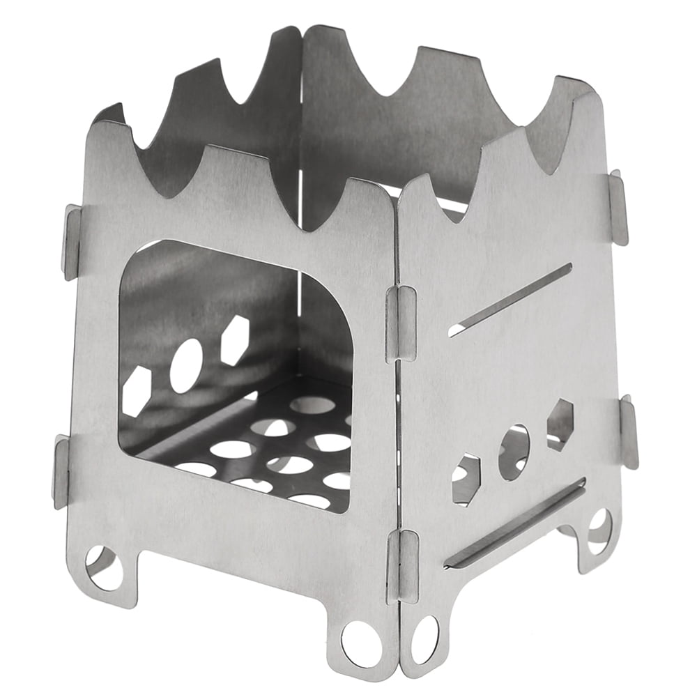 Lixada Titanium Camping Stove Portable Ultralight Folding Wood Stove