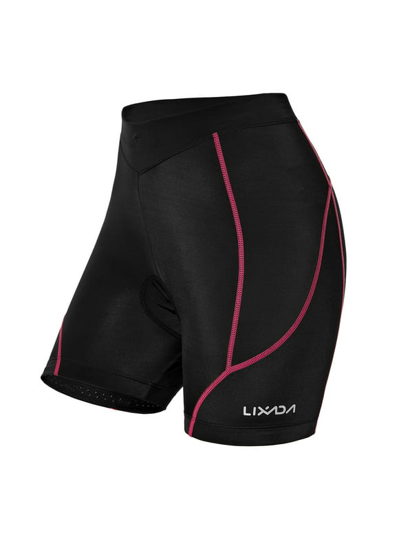 Lixada Women Bike Padded Shorts Cycling 3D Padded Underwear Padding Riding Shorts Biking Underwear Shorts