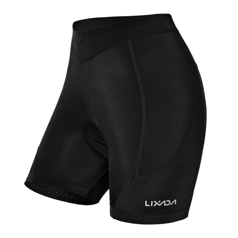Lixada Women Bike Padded Shorts Cycling 3D Padded Underwear Padding Riding  Shorts Biking Underwear Shorts