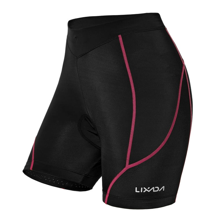 Lixada Women Bike Padded Shorts Nylon and Spandex Material for Moisture Absorption Walmart