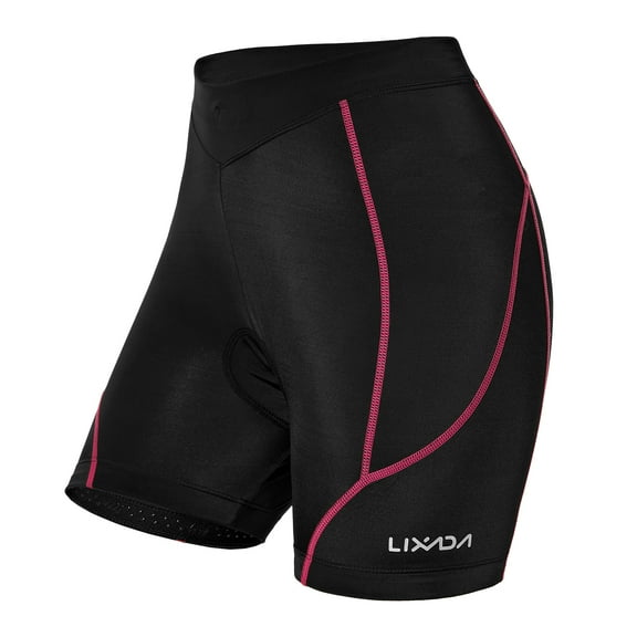 Lixada Women Bike Padded Shorts - Performance-enhancing Cycling Underwear with 3D Padding,L