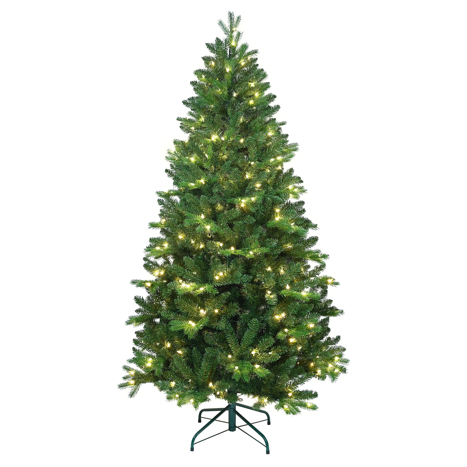 Lixhey Prelit Christmas Tree, Artificial Pencil Christmas Tree Hinged