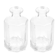 2-Pack Glass Aromatherapy Bottles for Essential Oils, Desktop Diffuser Bottles, White, Reusable and Leak-Proof