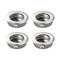 Lixi 4PCS 35mm Flat Stainless Steel Recessed Flush Pull Finger Insert