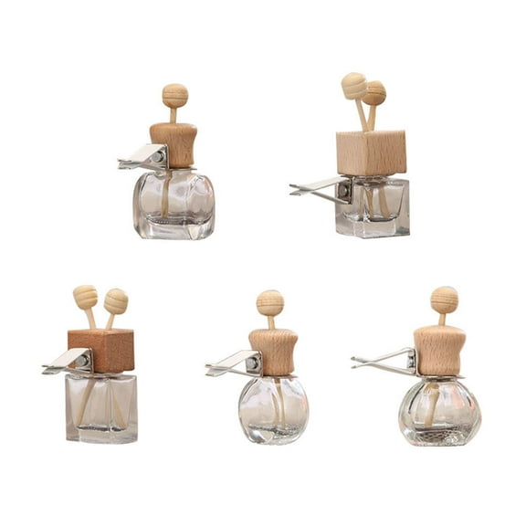 Lixi 5pcs Essential Oil Diffuser Car Aroma Diffuser Bottle Car Aroma Bottles