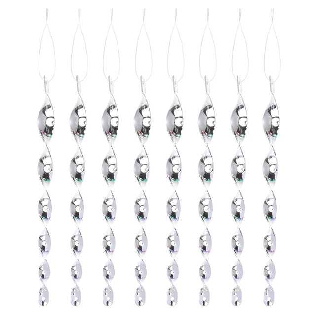 Lixi 8 Pcs Outdoor Garden Bird Repellent Rods Reflective Spiral Bird