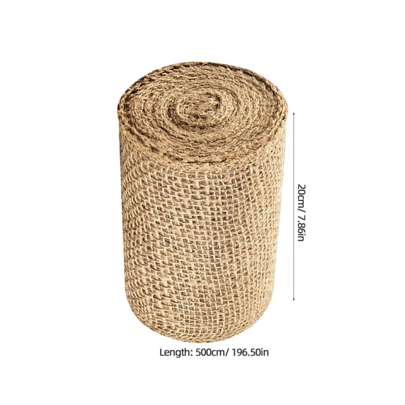 Reusable Natural Burlap Tree Wrap 20cm x 5m - Protective Gardening Trunk Cover for Winter Warmth and Plant Care