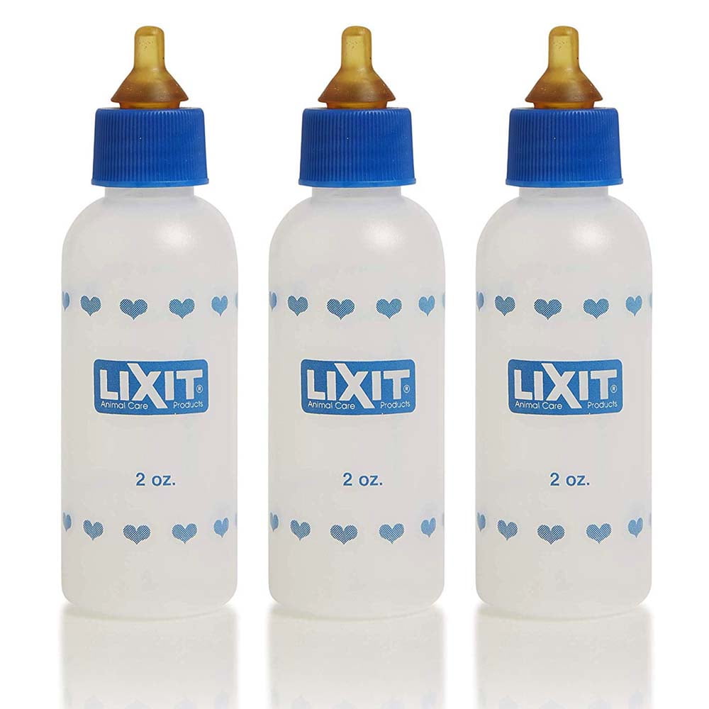 Lixit 2 Ounce Nursing Bottles for Puppies, Kittens, Guinea Pigs