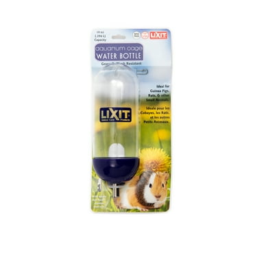 Lixit Aquarium Cage Climbing Resistant Water Bottles for Rats, Hamsters Gerbils, Mice and Other Small Animals 10oz