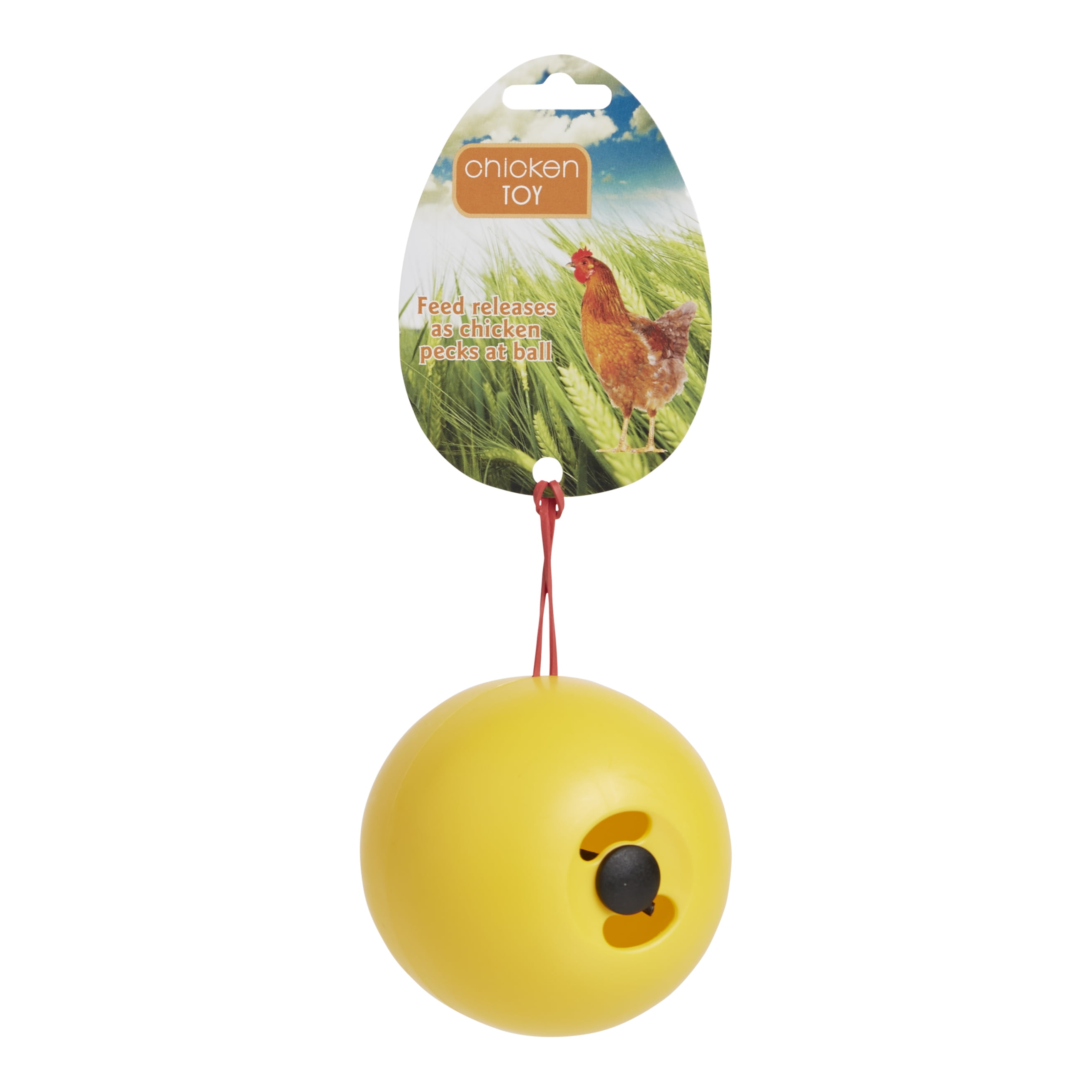 Lixit Mind Stimulating Pecking Chicken Toy with Fillable Compartment to Keep Chickens