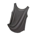 thumbnail image 1 of Lixiuxyad Adjustable Strap Tank Tops Women's Casual Round Neck Camisole Tank Top For Home And Leisure Wear Comfortable Stretchy Soft Basic Layering Piece(Gray XXXXXL), 1 of 3