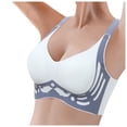 thumbnail image 1 of Lixiuxyad Athletic Women Women's Thin Seamless Vest Soft Support Large Chest Small Half Fixed Cup Breathable Bra, 1 of 4