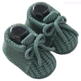 thumbnail image 1 of Lixiuxyad Baby Girls First Walking Shoes Soft Sole Knit Booties With Bow For Toddler Winter Indoor Outdoor Suitable For 0 12 Months Sports Kids Sneakers Sizes 3(Toddler 0-3 Months), 1 of 4