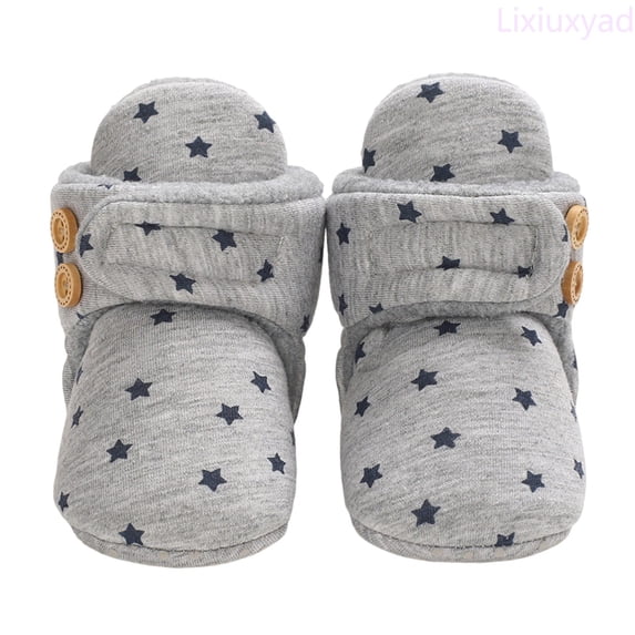 Lixiuxyad Baby Sneakers For Infants Winter Warm Soft Sole First Shoes Cozy Fleece Lined Toddler Booties For Boys And Girls Sneakers School Shoes Sizes 5(Toddler 6-9 Months)