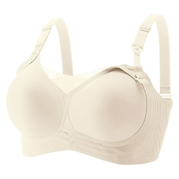 Lixiuxyad Back Closure Sports Bras for Women Comfortable Seamless Full Coverage Bra For Women Wireless Bras With Soft Support Regular And Plus Size