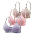 thumbnail image 1 of Lixiuxyad Big Bras 3PC Women's Comfortable Summer Thin Chest Show Small Gathered Breathable Comfortable No Steel Ring Uphold Drop Bra, 1 of 2
