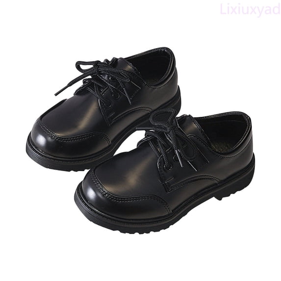 Lixiuxyad Boys Dress Shoes Classic Comfort Wingtip Lace Up Formal Shoes For Kids Stylish School Wedding Party Casual Wear Kids Flats Sizes 11(Little Kid 4.5-5 Years)