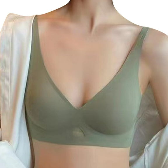 Lixiuxyad Bra Pack Women's Comfortable Traceless Summer Thin Breathable No Steel Ring Sleep Bra