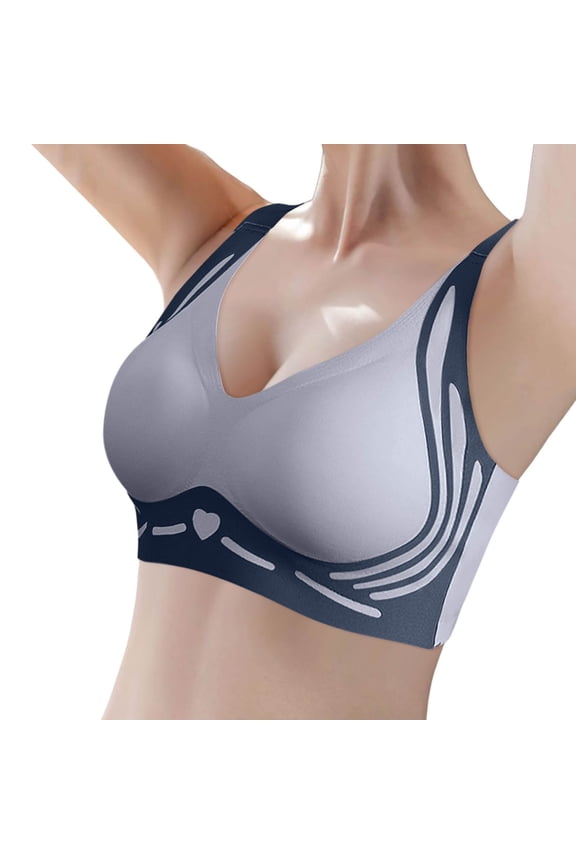 Bras 36c Women's Large Sized Seamless Underwear Set Fixed Cup Vest Style Sports Bra