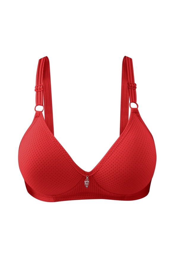 Bras Strapless Women's Front Side Buckle Lace Edge Without Steel Ring Movement Seamless Gathering Adjustment Yoga Sleep Large Bra