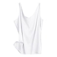 thumbnail image 1 of Lixiuxyad Built-in Bra Tank Tops Women's V Neck Sleeveless Satin Tank Top, 1 of 4