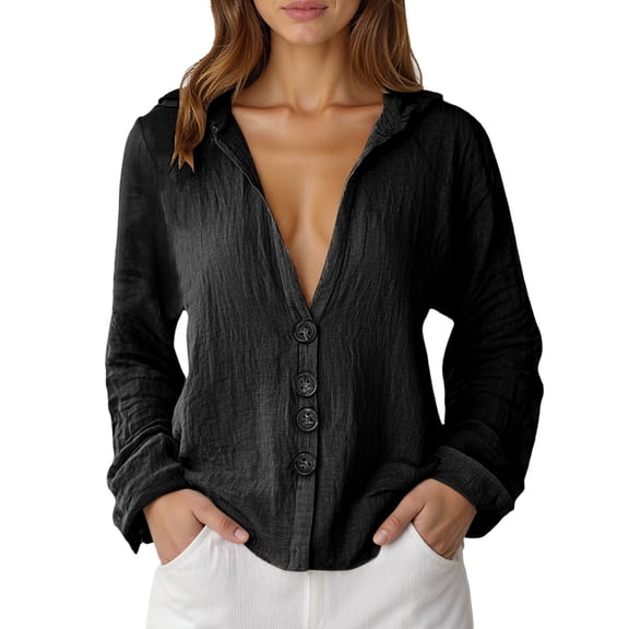 Lixiuxyad Button Blouse Women's Short Sleeved Lapel Button Down Short Shirt And Pocket Beach Top