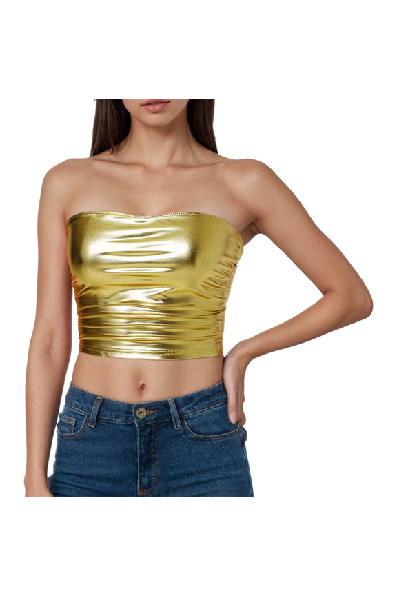 Camisole Casual Tanks Fashion Slim Fit Ribbed Camisole Top Stretchy Sleeveless Shirt For Daily Wear And Layering Comfortable Basic Turtleneck Undershirt,Gold