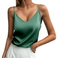 thumbnail image 1 of Lixiuxyad Casual Tank Tops Stylish Women's Tanks And For Everyday Wear V Neck Design With Elegant Straps For Spring And Summer Pair With Jeans For Casual Outings(Green L), 1 of 4