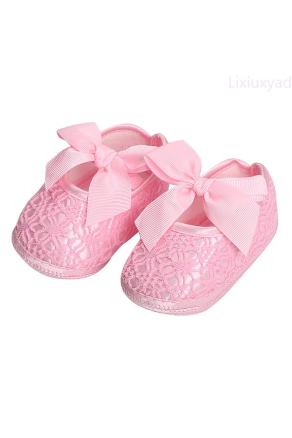Children Toddler Shoes Spring And Summer Girls Floor Sports Shoes Elastic Belt On Ribbon Bow Light And Comfortable Lace-up Sneakers Sizes 4(Toddler 0-6 Months)