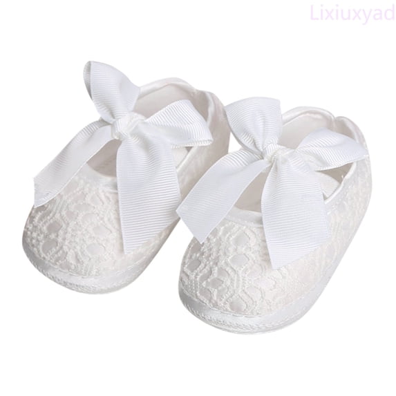 Lixiuxyad Children Infant Toddler Shoes Spring And Summer Girls Floor Sports Shoes Elastic Belt Slip On Ribbon Bow Light And Comfortable Lace-up Sneakers Sizes 4.5(Toddler 6-12 Months)