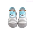 thumbnail image 1 of Lixiuxyad Children Todller Shoes Baby Boys And Girls Non Flat Socks Shoes Lightweight Comfortable Cute Cartoon Bear Pattern Lace-up Sneakers Sizes 6.5(Toddler 18-24 Months), 1 of 5